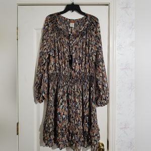 SCULLY FEATHER PRINT DRESS